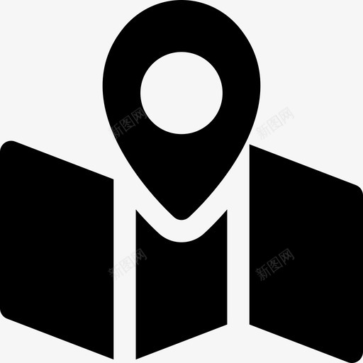 地图冒险之旅2填充图标svg_新图网 https://ixintu.com 冒险之旅2 地图 填充