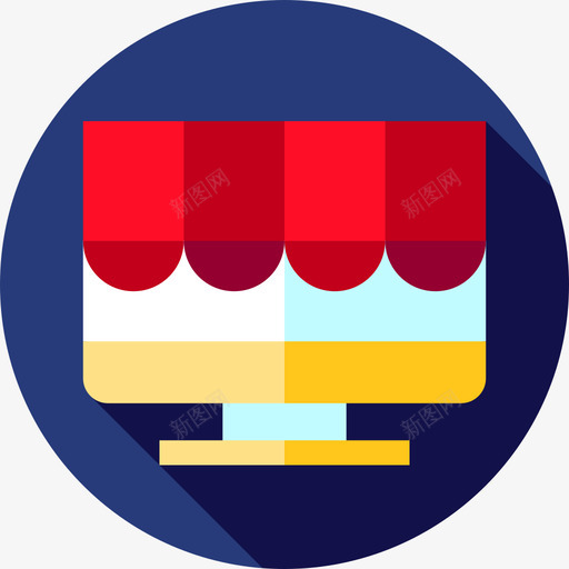 网店电子商务2平图标svg_新图网 https://ixintu.com 平 电子商务2 网店