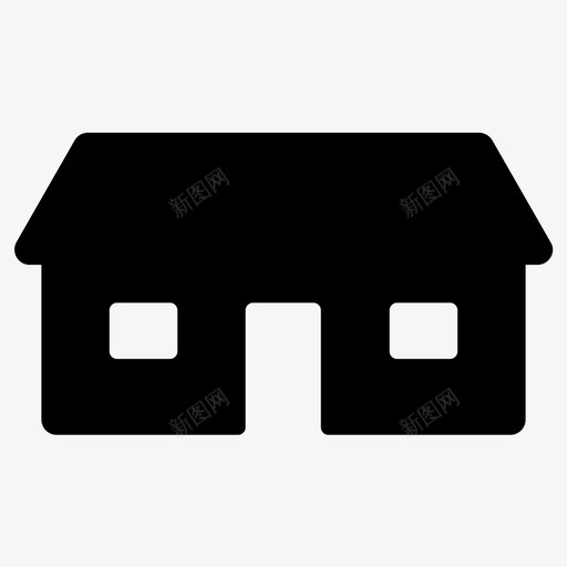 住宅物业公寓图标svg_新图网 https://ixintu.com 住宅 公寓 市政办公楼 物业