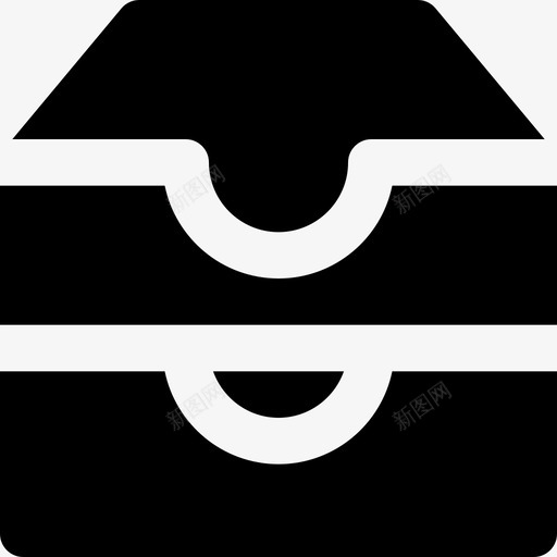收件箱对话2实心图标svg_新图网 https://ixintu.com 实心 对话2 收件箱