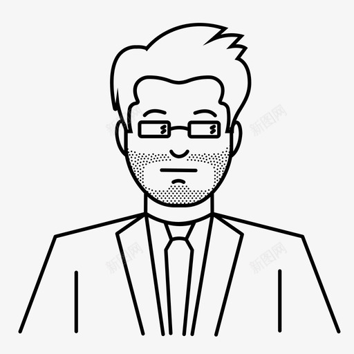 商人活动眼镜图标svg_新图网 https://ixintu.com 侄子 商人 工业 活动 眼镜 聪明