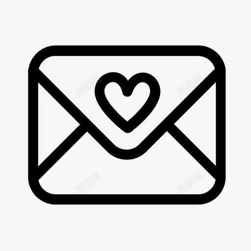 情书电子邮件发短信图标svg_新图网 https://ixintu.com 发短信 情书 电子邮件