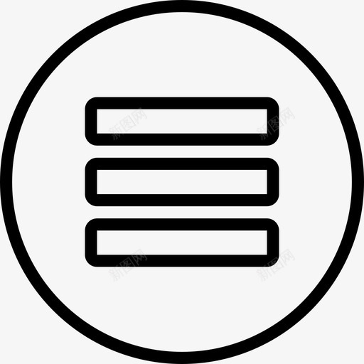 菜单基本要素2线性图标svg_新图网 https://ixintu.com 基本要素2 线性 菜单