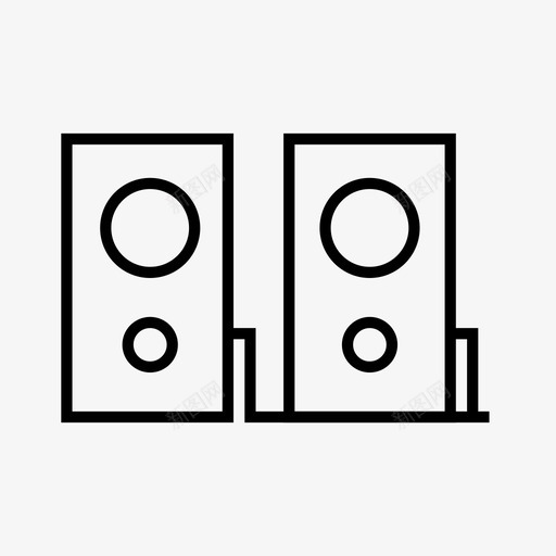 扬声器音频有线电视图标svg_新图网 https://ixintu.com 家具 扬声器 有线电视 音乐 音频