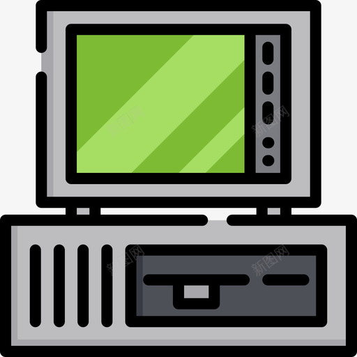 Pc80年代6线性颜色图标svg_新图网 https://ixintu.com 80年代6 Pc 线性颜色