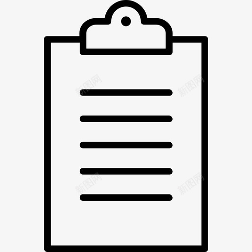 剪贴板业务60线性图标svg_新图网 https://ixintu.com 业务60 剪贴板 线性