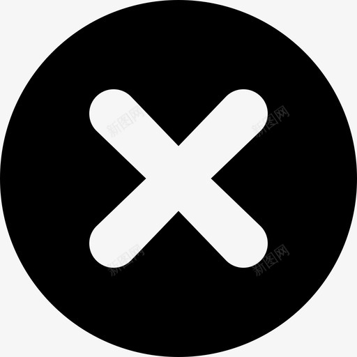 销毁取消关闭图标svg_新图网 https://ixintu.com 人道协调厅人道主义图标v02 关闭 取消 销毁