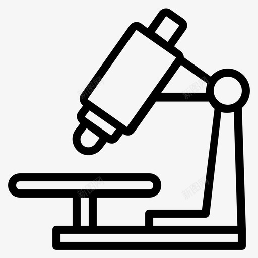 显微镜实验室研究图标svg_新图网 https://ixintu.com 实验室 教育 显微镜 研究 科学