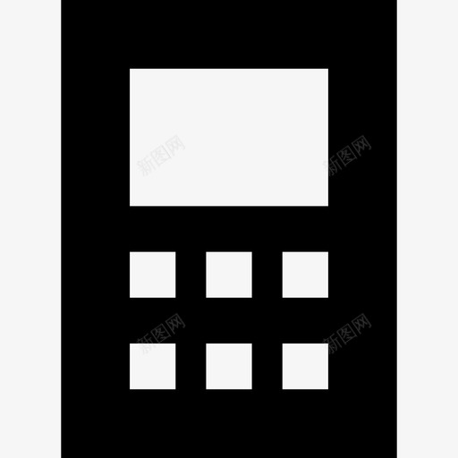 计算器android应用程序4已填充图标svg_新图网 https://ixintu.com android应用程序4 已填充 计算器