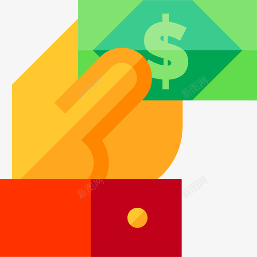 钱银行的钱平的图标svg_新图网 https://ixintu.com 平的 钱 银行的钱