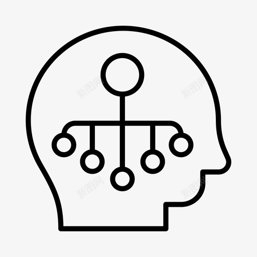人工智能信息技术机器智能图标svg_新图网 https://ixintu.com 人工智能 信息技术 机器人 机器智能 编程