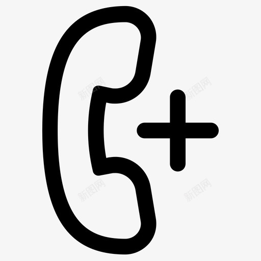 电话添加添加呼叫图标svg_新图网 https://ixintu.com 添加 添加呼叫 添加电话 添加联系人 电话