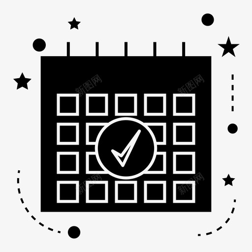 日历日期财务图标svg_新图网 https://ixintu.com 日历 日期 计划 财务