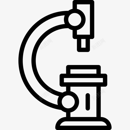 显微镜科学17线性图标svg_新图网 https://ixintu.com 显微镜 科学17 线性