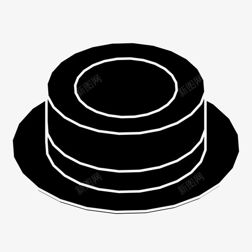 主帽服装时装图标svg_新图网 https://ixintu.com 主帽 头 帽子 时装 服装 软呢帽