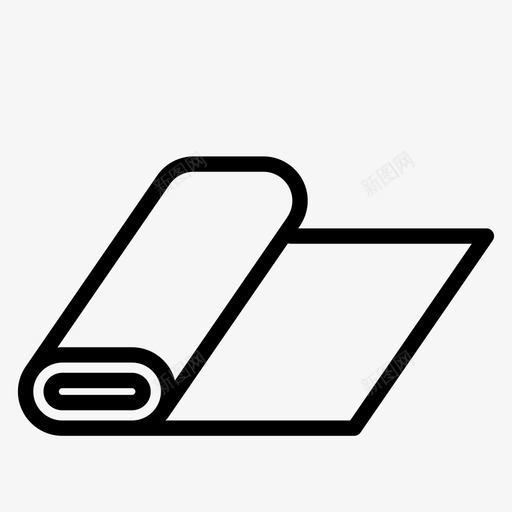 布卷布缝纫图标svg_新图网 https://ixintu.com 布 布卷 缝纫 裁缝 裁缝轮廓