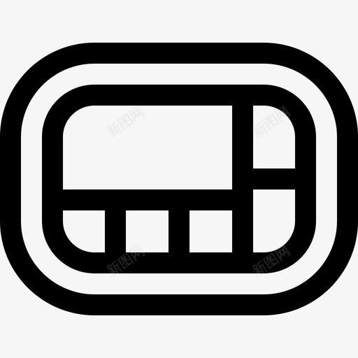 寻呼机复古电子4线性图标svg_新图网 https://ixintu.com 复古电子4 寻呼机 线性