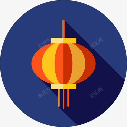 灯笼日本3扁平图标svg_新图网 https://ixintu.com 扁平 日本3 灯笼