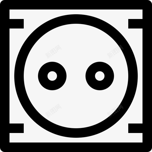 插座生态与能源线性图标svg_新图网 https://ixintu.com 插座 生态与能源 线性
