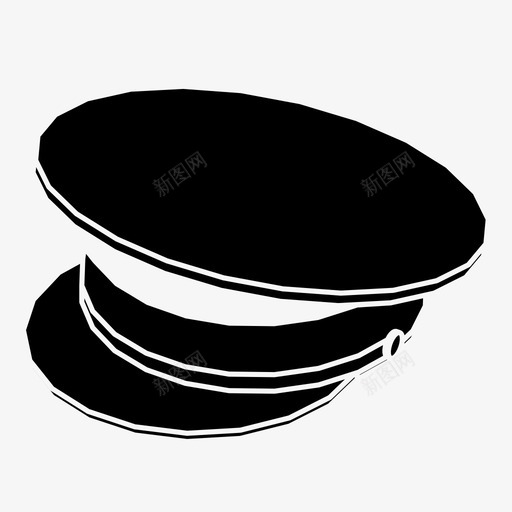 平头帽服装时装图标svg_新图网 https://ixintu.com 头 帽子 平头帽 时装 服装