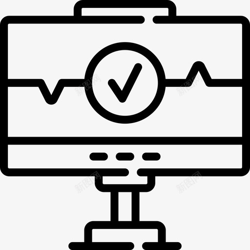监视器制造5线性图标svg_新图网 https://ixintu.com 制造5 监视器 线性
