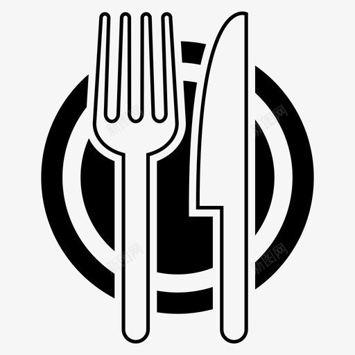 吃食物美食家图标svg_新图网 https://ixintu.com 午餐 厨房 吃 美食家 食物 餐厅