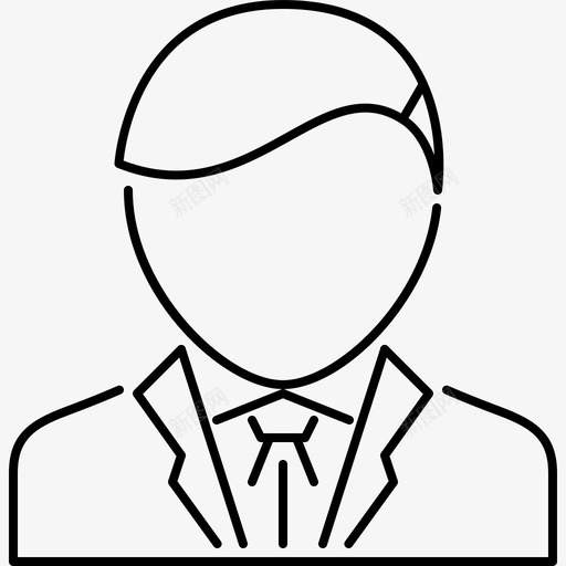 发型风格,男性svg_新图网 https://ixintu.com 发型风格,男性 线性 精美 方正