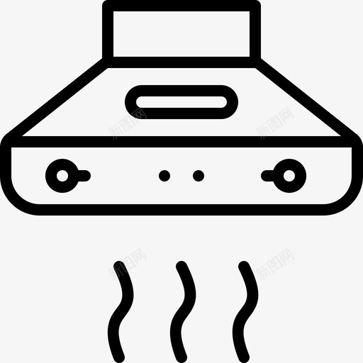 通风口烹饪电子图标svg_新图网 https://ixintu.com 厨房 烹饪 电子 通风 通风口