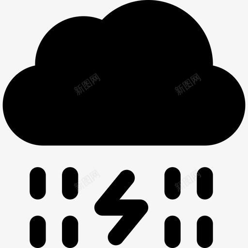 雨能量12充满图标svg_新图网 https://ixintu.com 充满 能量12 雨
