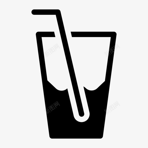苏打水杯子饮料图标svg_新图网 https://ixintu.com 杯子 果汁 玻璃杯 节日标志 苏打水 饮料