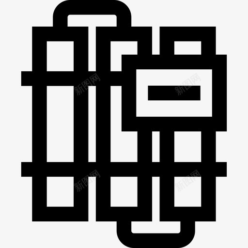 炸弹武器6直线型图标svg_新图网 https://ixintu.com 武器6 炸弹 直线型