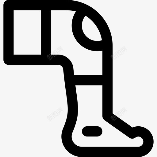 护膝理疗3线性图标svg_新图网 https://ixintu.com 护膝 理疗3 线性