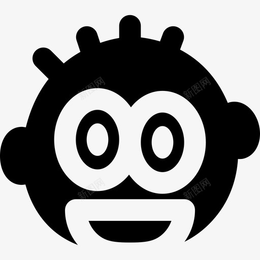 快乐表情集3纯色图标svg_新图网 https://ixintu.com 快乐 纯色 表情集3