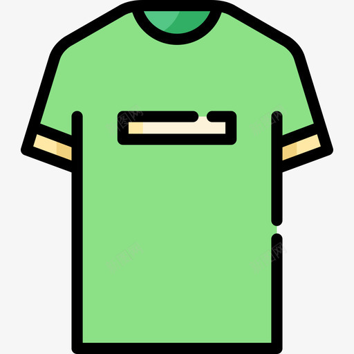 衬衫服装款式线条颜色图标svg_新图网 https://ixintu.com 服装款式 线条颜色 衬衫