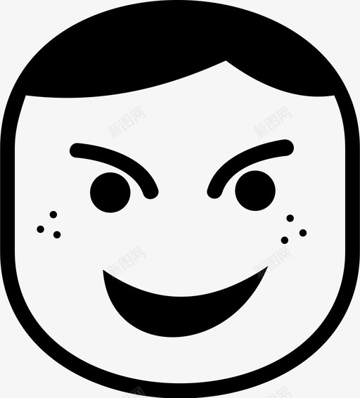 表情符号快乐大笑图标svg_新图网 https://ixintu.com 大笑 微笑 快乐 笑脸 表情 表情特征 表情符号