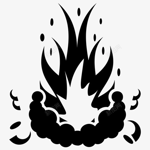 炸弹爆炸原子弹化学爆炸图标svg_新图网 https://ixintu.com 化学爆炸 原子弹 核爆炸 炸弹爆炸 爆炸和火雕文图标