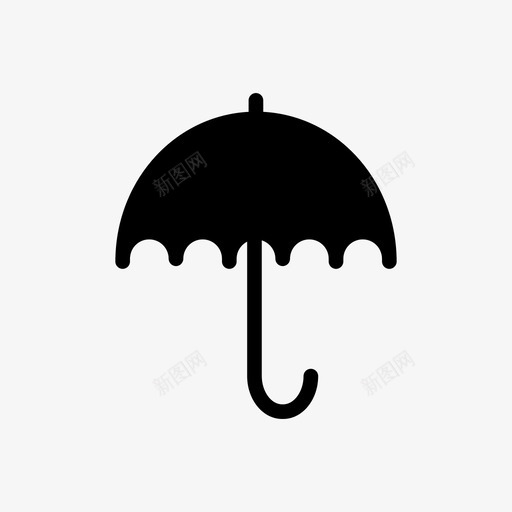 伞保险保护图标svg_新图网 https://ixintu.com 伞 保护 保险 天气 安全 教育符号图标
