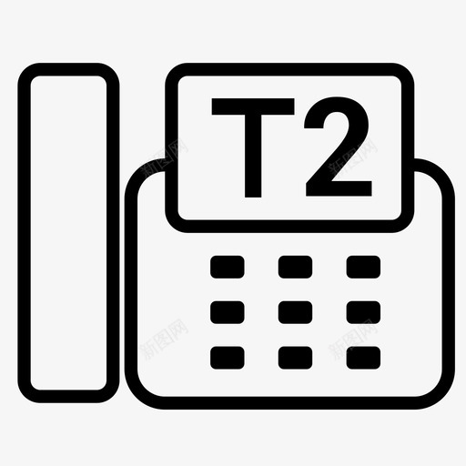 T2系列话机svg_新图网 https://ixintu.com T2系列话机