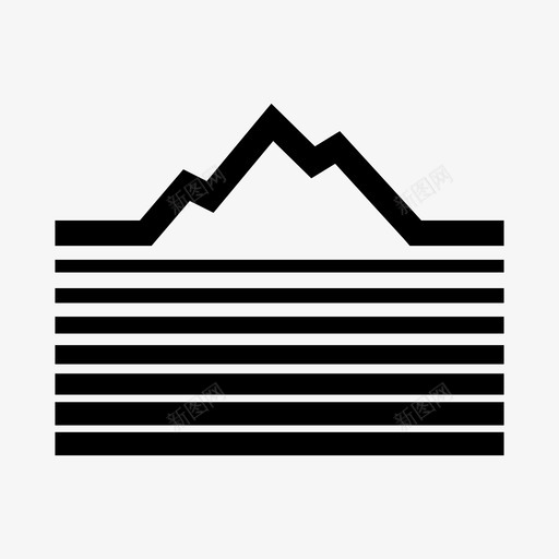 山地攀岩景观图标svg_新图网 https://ixintu.com 山地 户外 攀岩 景观 自然