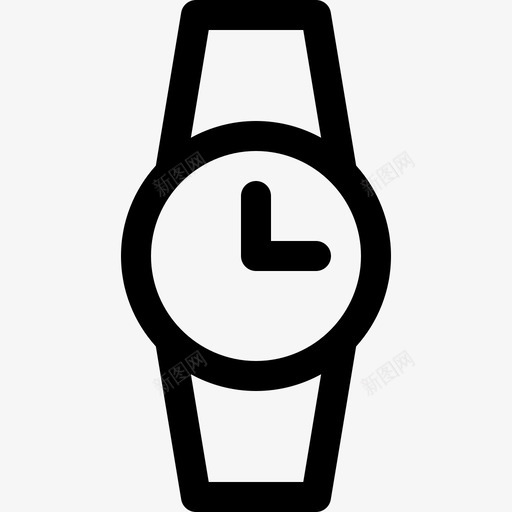 手表时间管理5线性图标svg_新图网 https://ixintu.com 手表 时间管理5 线性