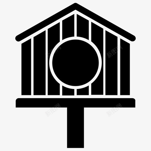 鸟舍鸟箱鸟巢箱图标svg_新图网 https://ixintu.com 木制家具雕文图标 鸟巢箱 鸟箱 鸟舍 麻雀屋