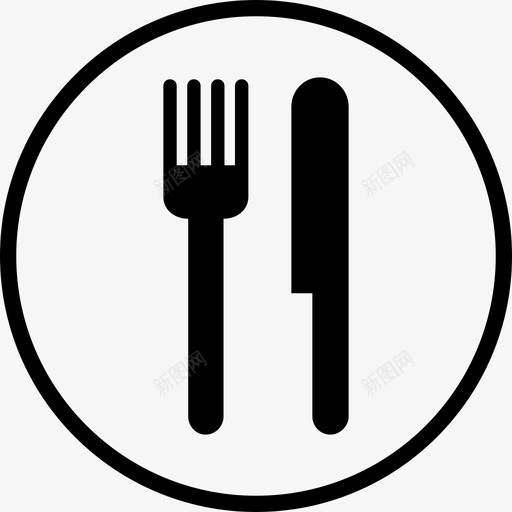 餐厅食物地图图标svg_新图网 https://ixintu.com 地图 食物 餐厅 饭菜