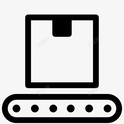 输送带包装运输图标svg_新图网 https://ixintu.com 包装 物流包裹 输送带 运输 配送物流