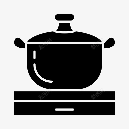 平底锅厨房锅图标svg_新图网 https://ixintu.com 厨房 厨房用品 圆锅 平底锅 锅