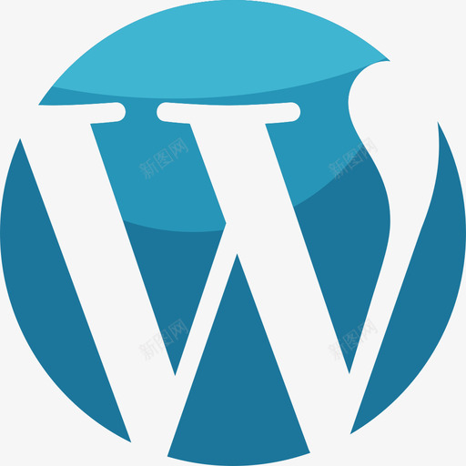 Wordpress社交媒体13扁平图标svg_新图网 https://ixintu.com Wordpress 扁平 社交媒体13