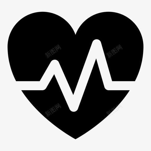 脉搏健康医疗保健图标svg_新图网 https://ixintu.com 健康 医疗保健 心脏 爱家达拉特 脉搏