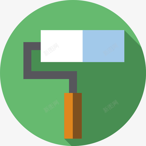油漆辊作业机具11扁平图标svg_新图网 https://ixintu.com 作业机具11 扁平 油漆辊