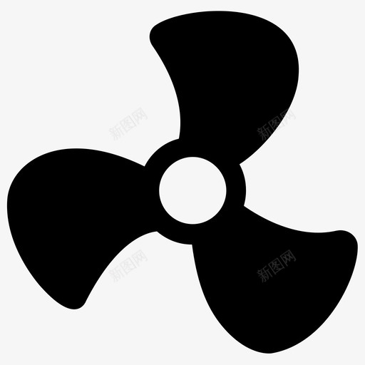 船螺旋桨风扇件船部件图标svg_新图网 https://ixintu.com 水下部件 船用字形图标 船螺旋桨 船部件 风扇件