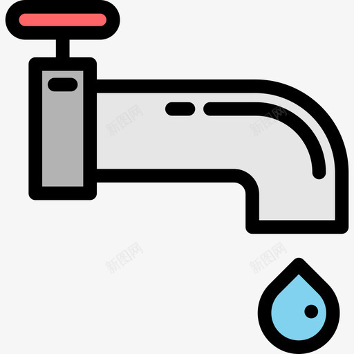 水滴生态7线性颜色图标svg_新图网 https://ixintu.com 水滴 生态7 线性颜色