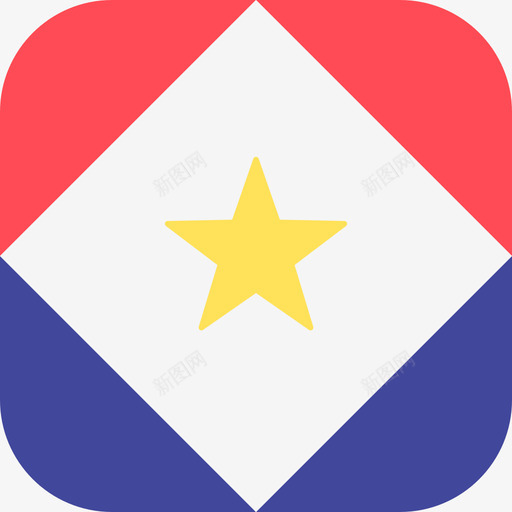 萨巴岛国际旗帜3圆形广场图标svg_新图网 https://ixintu.com 国际旗帜3 圆形广场 萨巴岛